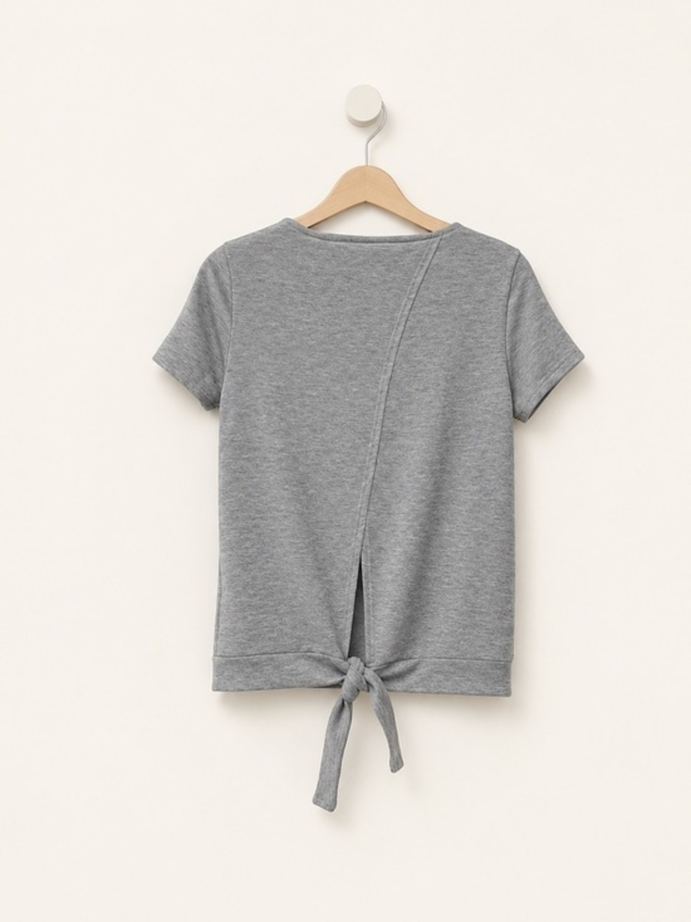 ModCloth Short Sleeve Tie Back Sweatshirt